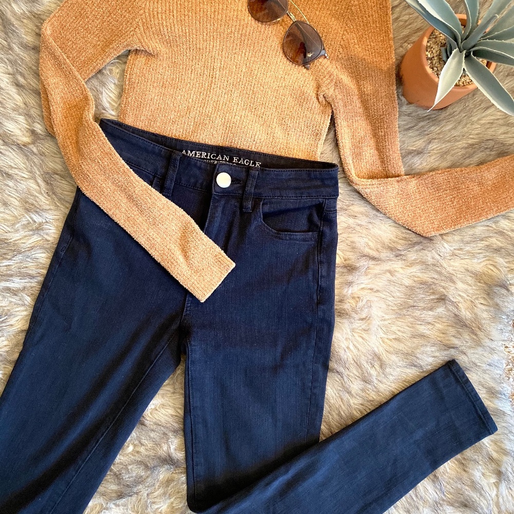 High Waisted Black Jean/Jegging